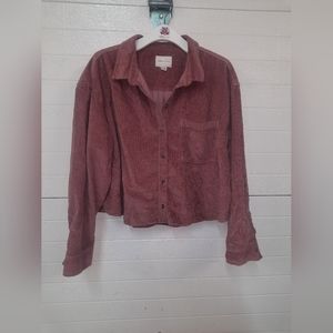 American Eagle cropped Corduroy jacket